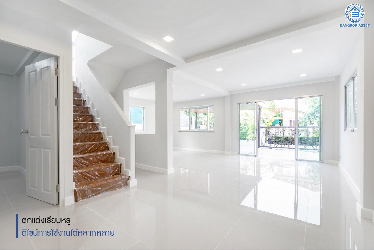 บ้านมือสองตกแต่งใหม่ ม.ศุภาลัยวิลล์ วงแหวน-รัตนาธิเบศร์ เนื้อที่ 51.1 ตร.ว. ฟังก์ชันจัดเต็ม 4 ห้องนอน 2 ห้องน้ำ 2 ที่จอดรถ Master Bedroom พร้อม Walk- in Closet ตอบโจทย์ทุกการเข้าอยู่ บนทำเลเดินทางสะดวก ใกล้ ถ.กาญจนาภิเษก เซ็นทรัลเวสต์เกต และรถไฟฟ้า "สถานีคลองบางไผ่